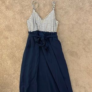 Main Strip Maxi Dress w/Pockets- Size L